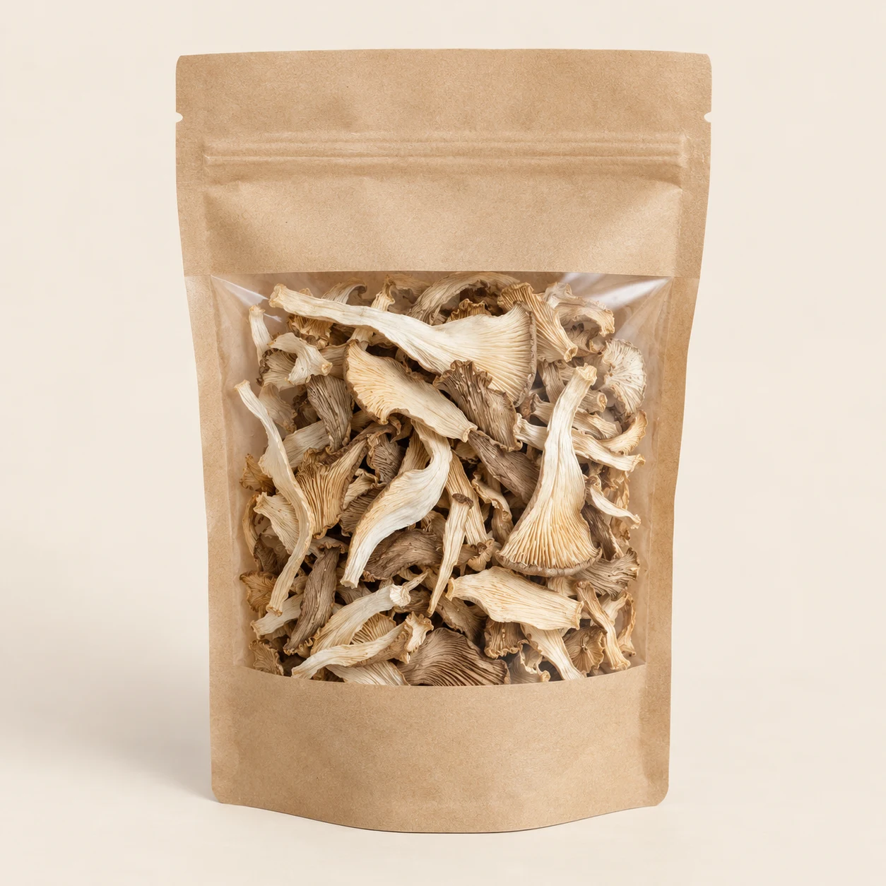 Dried oyster mushroom strips